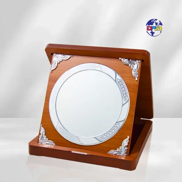 Corporate Wooden Medallion Award Plaque